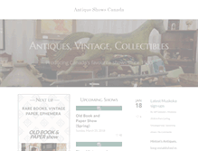 Tablet Screenshot of antiqueshowscanada.com
